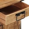 vidaXL Нощно шкафче, 40x30x42 см, масивна мангова дървесина