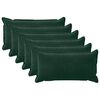vidaXL Калъфка за възглавница 6 pcs HOUTEN Тъмнозелено 40 x 80 cm