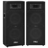 vidaXL Професионални пасивни Hifi говорители за сцена 2 бр 1000W черни