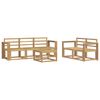 vidaXL Комплект дивани за открито 6 pcs Бяло 59 x 59 x 37 см