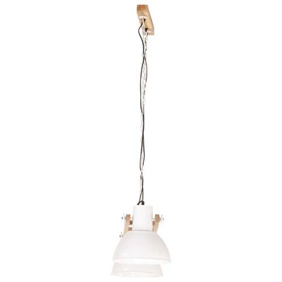 vidaXL Индустриална пенделна лампа 25 W бяла 109 см E27