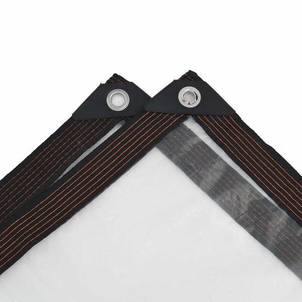 vidaXL Платно с детайли Прозрачен 2 x 2 m Полиетилен