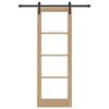 vidaXL Преплъзваща се врата ORKDAL Естествен 73,5 x 211 см