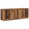 vidaXL Шкаф за легло 2 pcs Старо дърво 66 x 35 x 48 см