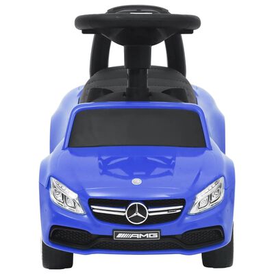 vidaXL Количка за бутане Mercedes Benz C63 синя