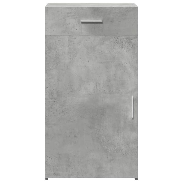 vidaXL Бюфет, бетонно сив, 50x42,5x93 см, инженерно дърво