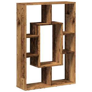 vidaXL Библиотека, старо дърво, 63x20x90 см, инженерно дърво