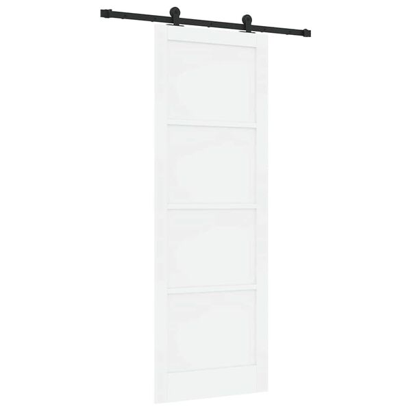 vidaXL Преплъзваща се врата ORKDAL Бяло 83 x 232 см