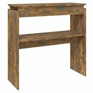 vidaXL Конзолна маса, опушен дъб, 80x30x80 см, инженерно дърво