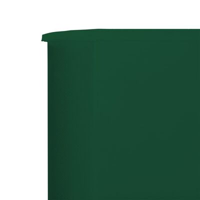 vidaXL Параван против вятър от 3 панела, текстил, 400x160 см, зелен