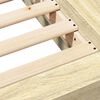 vidaXL Рамка за легло, дъб сонома, 90x190 см, масивно дърво