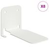 vidaXL Плаващ рафт с рафт със съхранение 8 pcs Бял 6 x 10,8 x 6,6 см