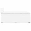 vidaXL Боксспринг легло с матрак, бяло, 120x190 см изкуствена кожа