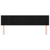 vidaXL Табла за легло, черна, 200x5x78/88 см, кадифе