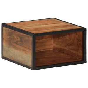 vidaXL Стенно нощно шкафче 35x35x20 см масивна акация