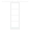 vidaXL Преплъзваща се врата Бяло 73,5 x 211 см