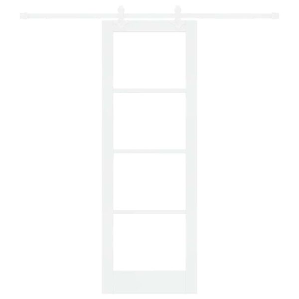 vidaXL Преплъзваща се врата Бяло 73,5 x 211 см