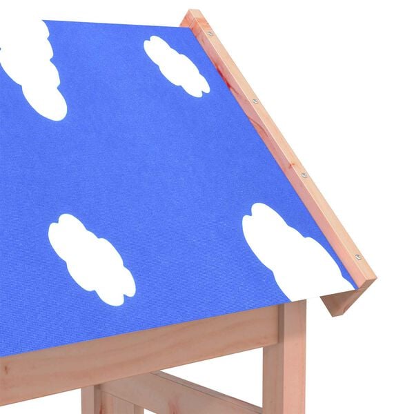 vidaXL Игрална кула Кафяво Солидна Дъгласова дървесина