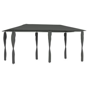 vidaXL Шатра с покривала на стълбовете 2,98x5,3x2,59м антрацит 160г/м&sup2;