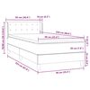 vidaXL Box Spring легло с матрак Тъмнозелено 90x220 cm Кадифе