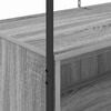 vidaXL Държач за дрехи Сив 100 x 44 x 160 см Инженерно дърво