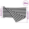 vidaXL Засенчваща мрежа антрацит и бял 1x25 м HDPE 75 г/м&sup2;