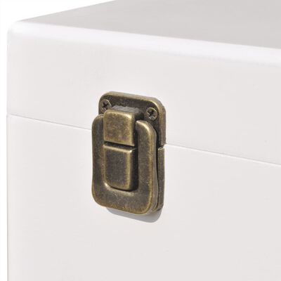 vidaXL Нощни шкафчета, 2 бр, 40x30x57 см, бели