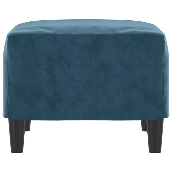 vidaXL Табуретка, синя, 60x50x41 см, кадифе