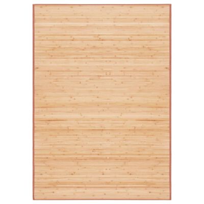 vidaXL Бамбуков килим, 120x180 см, кафяв