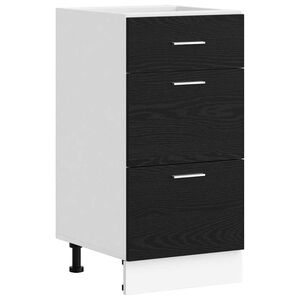 vidaXL Кухненски базов шкаф Черния дъб 40 x 46 x 81,5 см