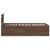 vidaXL Рамка за легло с таблото Кафяв дъб 90 x 190 cm Инженерно дърво