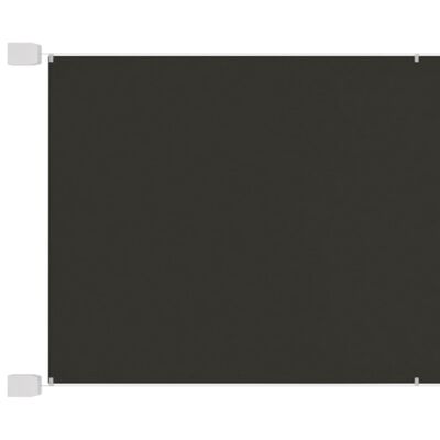 vidaXL Вертикален сенник, антрацит, 60x600 см, оксфорд плат