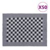 vidaXL Кухненски кърпи 50 бр синьо и бяло 50x70 см памук