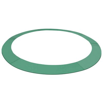 vidaXL Предпазна подложка, PE, зелена, за кръгъл батут 3,66 м