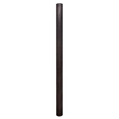 vidaXL Параван за стая, тъмно кафяв бамбук, 250x165 см