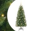 vidaXL С изкуствено коледно дърво Зелен 120 cm PE и PVC