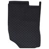 vidaXL Автомобилен килим 4 pcs Черен Каучук