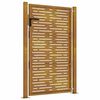 vidaXL Градинска порта 100x125 см, кортенова стомана, квадратен дизайн