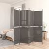 vidaXL Параван за стая, 5 панела, антрацит, 250x180 cм, текстил
