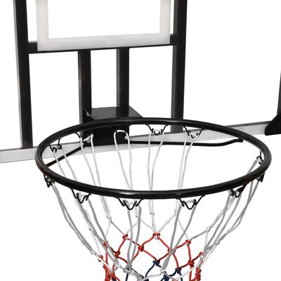 vidaXL Баскетболно табло, прозрачно, 106x69x3 см, поликарбонат