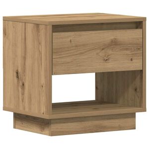 vidaXL Нощна маса Дъб 45 x 34 x 44 см Инженерна дървесина