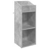 vidaXL Шкаф за грамофонни плочи Бетонно сиво 36 x 36 x 95,5 см