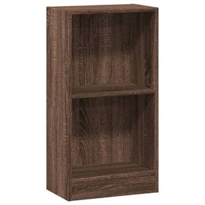 vidaXL Библиотека, кафяв дъб, 40x24x76 см, инженерно дърво