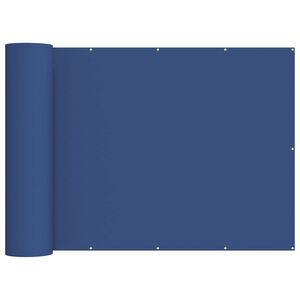 vidaXL Прозорец за балкон 200 x 800 см Тъкан с PU покритие Синьо