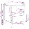 vidaXL Нощен шкаф с чекмедже Дъб 40 x 35 x 50 см Инженерно дърво