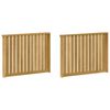 vidaXL Модул с подлакътници 2 pcs Бяло 80 x 6 x 61 см