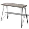 vidaXL Конзолна маса 90х30х71,5 см, сива