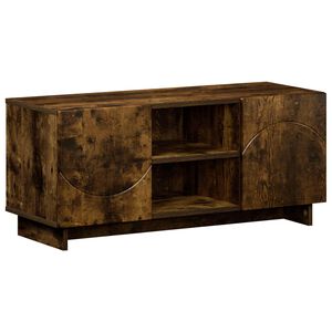 vidaXL ТВ стойка 90 x 34.5 x 40 cm Опушен дъб Инженерна дървесина