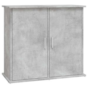 vidaXL Стойка за аквариум, бетонна, сива, 81x36x73 см, инженерно дърво