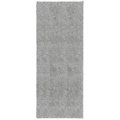 vidaXL Шаги килим с дълъг косъм "PAMPLONA" модерен сив 80x200 см